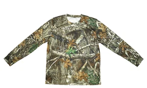 Realtree Edge Camo Performance Shirt Long Sleeve Crew Neck Stretch Mens XL - Picture 1 of 8
