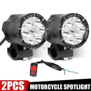 2X Faros LED para Motocicleta Trabajo Conducción Foco Antiniebla Lámpara Blanco ATV Dirt Bike - Imagen 1 de 9