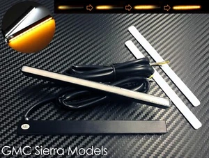 Dynamic Sequential White/Amber LED DRL Daytime Running Lights Signal for Sierra - Picture 1 of 4