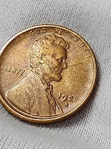 1920-S Lincoln Cent RED BROWN Au/MS++ STUNNING EYE APPEAL  F/93 Cover