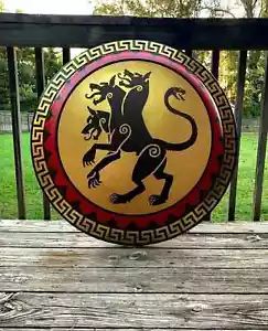 Medieva Cerberus Authentic Ancient Greek Hoplite 22" Round Shield Ha Shield Best - Picture 1 of 4