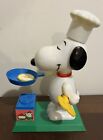 Rare! Vintage Peanuts / Snoopy Worlds Greatest Cook Aviva Wind Up Action Toy