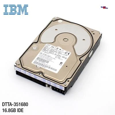 Ide Ata HDD IBM DTTA-351680 16.8GB 5400RPM Hard Drive Hard Disk 00K4073 - Image 1 of 3