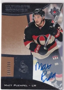 15/16 UD ULTIMATE MATT PUEMPEL RC SP ROOKIE AUTOGRAPH AUTO /299 #70 - Picture 1 of 1