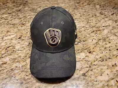 Gorra de béisbol Milwaukee Brewers SOMBRERO para hombre New Era talla S/M MLB camuflaje  Foto 1 de 4