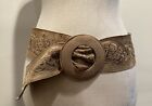 J. Jill Faux Suede Embroidered Retro Belt Size S