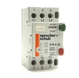 Sprecher+Schuh KTA3-25-4.0A Circuit Breaker 3-Poles, 600V, 2.5A to 4A - Picture 1 of 5