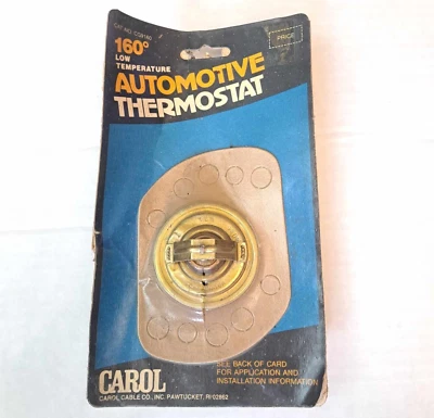 Junta Termostato Carol 160 Grados Baja Temperatura Latón CG9260 NOS Nuevo Antiguo Stock Origin Foto 1 de 4