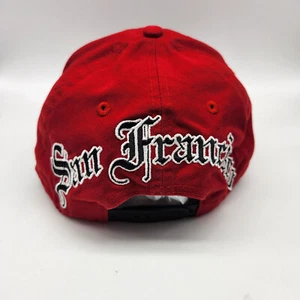 San Francisco 49ers Mütze NFL Cap New Era Vintage Rot Fitted Gr. Med-Lg Spell Out - Bild 1 von 9