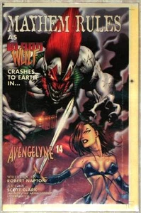 Try And Find Another One MAYHEM RULES ~ AVENGELYNE #14 ~ COMIC ACETATE ART BOARD - Picture 1 of 1