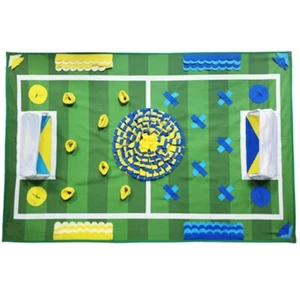 Dog Toy Dispensing Interactive Puppy Plush Football Field Stuffed Chew Toy - Zdjęcie 1 z 8