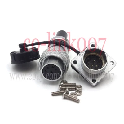 WEIPU WS20 9Pin Flange Panel Waterproof Connector,Female Plug Industrial Socket - Image 1 of 4