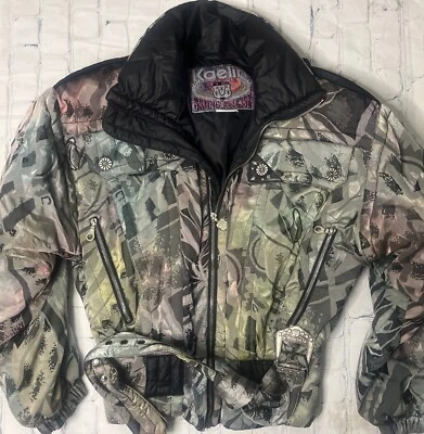 Vintage 1980s Kaelin Skiing Finesse Womens Ski Jacket Gray Coat - Image 1 of 4