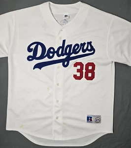 Russell Athletic Eric Gagne LA Dodgers jersey Large VTG mens #38 white - Picture 1 of 15