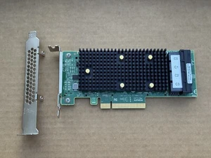 Broadcom (LSI) SAS 9400-16i Tri-Mode HBA - IT mode,Both Brackets,Latest Firmware - Photo 1/5