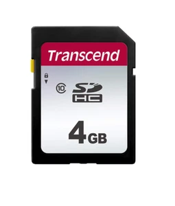 Transcend 4GB SDHC 300S Memory Card UHS- I, C10, U3, V30, 4K, TS4GSDC300S - Bild 1 von 3