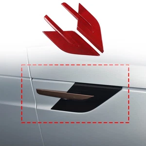 Red Real Carbon Fiber Side Fender Trim Cover For LR Range Rover Sport L461 2023+ - Picture 1 of 17