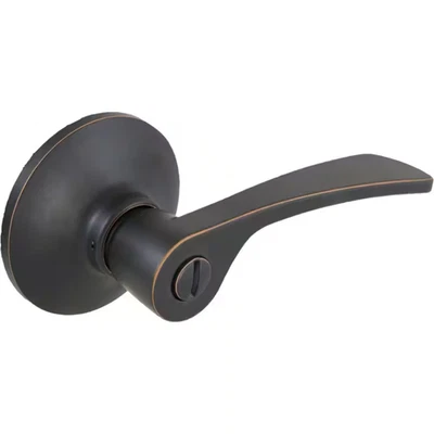 Kensington Aged Bronze Bed/Bath Door Handle - Image 1 of 4
