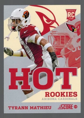 2013 Score Hot Rookies Tyrann Mathieu RC #44 Arizona Cardinals - Image 1 of 2
