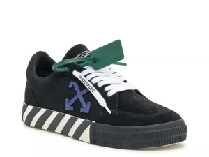 Off White Low Vulcanized Black/Blue - Picture 1 of 9
