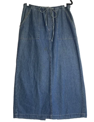 Falda de Jean Tapemeasure Talla M P Cintura Elástica Bolsillos con Cordón Maxi Ventilación Foto 1 de 4