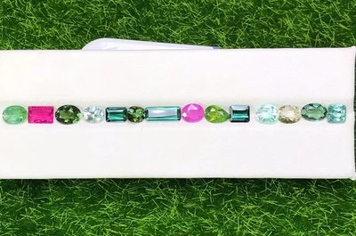 8.545ct Wholesale Lot 100% Natural Fancy Multi Color Tourmaline - Image 1 of 3