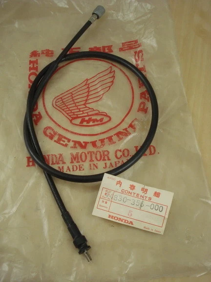 Cable velocímetro HONDA XL250 XL350 K1 XL 250 350 44830-356-000 GENUINO NUEVO DE STOCK  Foto 1 de 1