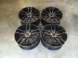 20" Staggered 405M M Sport Style Wheels Gloss Black Machined BMW E90 F10 F30 F32 - Picture 1 of 10