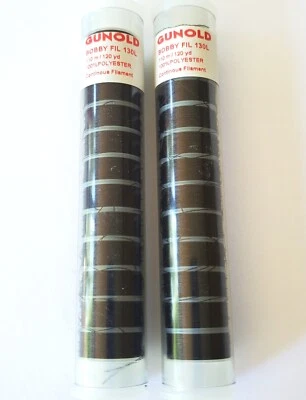 24 GUNOLD BOBBY FIL Prewound Black "L" BOBBINS 130L Machine Embroidery 2 Pkg NEW - Image 1 of 2