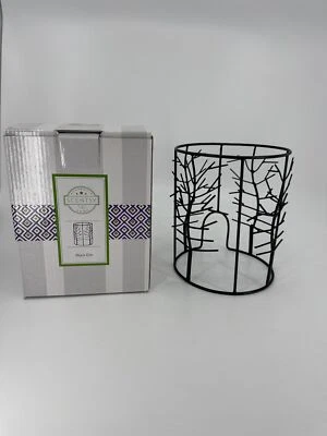 Calentador Scentsy Envoltura Olmo Negro Metal Árbol Vela Luz Cera Calentador Envoltura Sombra Foto 1 de 4