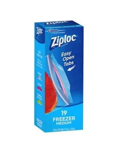 Ziploc Medium Freezer Bag 19 Pack x 9 - Picture 1 of 1
