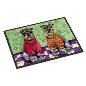 Carolines Treasures PPP3333MAT 18 x 27 in. Schnauzer Love & Peace Indoor or O... - Picture 1 of 1