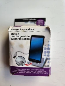 Charge & Sync Dock: android, Samsung, Sony, LG, Motorola, phones, fit Micro USB - Zdjęcie 1 z 2