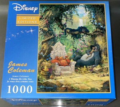 RARE Disney James Coleman I Wanna Be Like You Jungle Book 1000 Pc Jigsaw Puzzle - Image 1 of 4