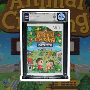 9.6 1st Print MADE IN JAPAN Animal Crossing City Folk Nintendo Wii WATA VGA CGC - Picture 1 of 8