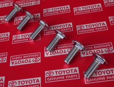 Juego de 6 pernos de parachoques delanteros originales Toyota Land Cruiser 1970-1984 FJ40 BJ40 BJ42 Foto 1 de 3