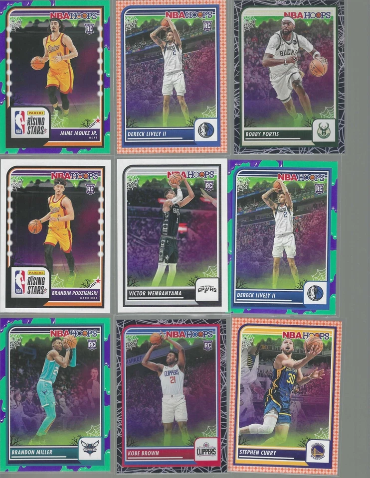 2023-24 Haunted Hoops - Web - Orange - Slime - RC - Rising Stars - PYC - Image 1 of 1