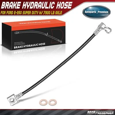 Manguera hidráulica de freno trasero derecho para Ford E-350 E-450 Super Duty con eje de 7800 lb Foto 1 de 4