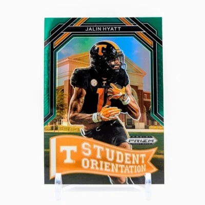 Jalin Hyatt Student Orientation 2023  Panini - Green Prizm Draft Picks # SO-14 - Image 1 of 2