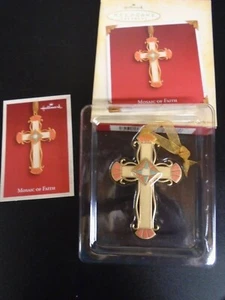 Hallmark Ornament Mosaic Faith Cross Dated 2005 Christmas - Picture 1 of 5