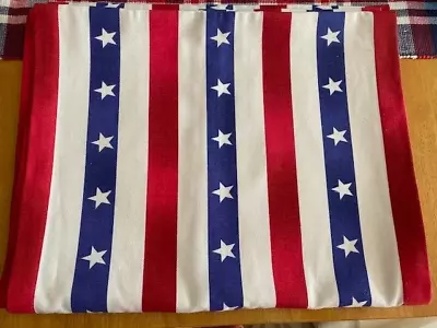 Sur La Table Red White Blue Stars and Stripes Table Runner  16 x 108 New - Image 1 of 2