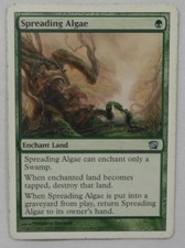 MAGIC THE GATHERING MTG 2003 8th EDITION GREEN SPREADING ALGAE ENCHANTMENT CARD