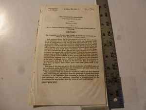 Government Report 1834-Jean Baptiste Grainger 800 arpens Land From Spanish Title - Picture 1 of 1