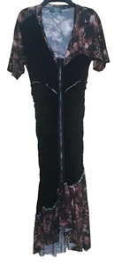 Alexander McQueen McQ Viscose/Wool Zip Front Midi Dress Size Small Made in Italy - Picture 1 of 19