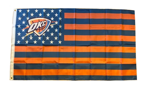 Oklahoma City Thunder flag stars and stripes 3X5FT banner US Shipper Cover