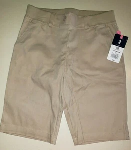 girls NEW NWT khaki SCHOOL UNIFORM SHORTS size 12 ZOD MSRP 26.00 STRETCH soft - Picture 1 of 2