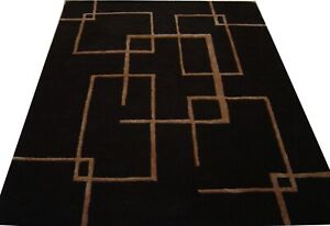 India Hand Tufted Modern Custom Bespoke Wool Viscose Art Silk Carpet Area Rug