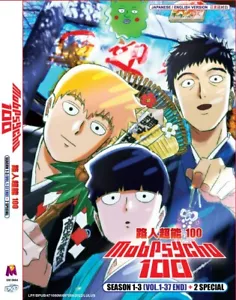 DVD ANIME MOB PSYCHO 100 SEASON 1-3 VOL.1-37 END + 2 SP ENGLISH DUB + FREE SHIP - Bild 1 von 5
