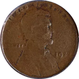 1922-D Lincoln Cent Weak D Die 3 ANACS F12 Decent Eye Appeal - Picture 1 of 4