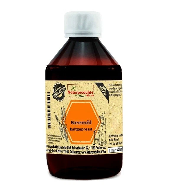 BALTICNATURA (35,16 EUR/l) Neemöl kaltgepresst ( 250 ml ) Neem Öl 250ml